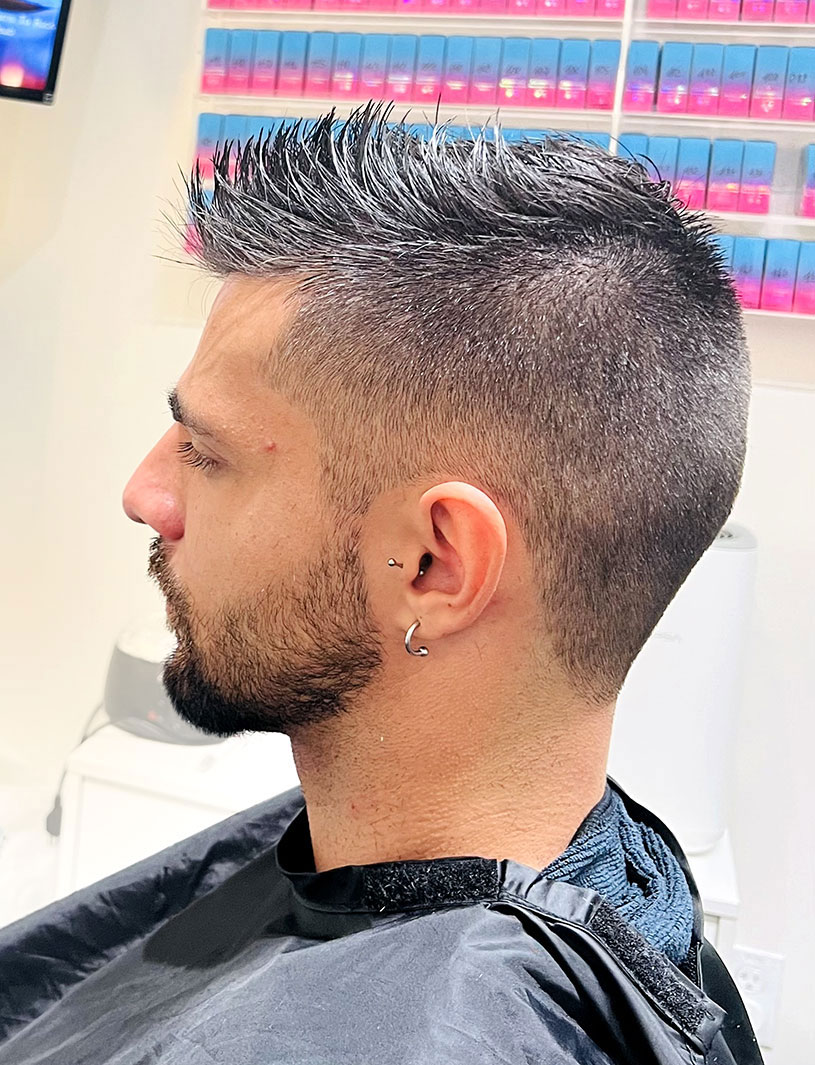 Man with zero fade